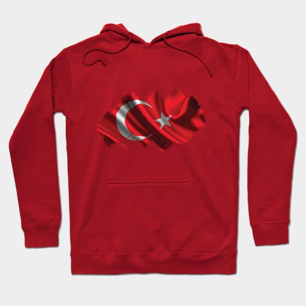 Turkish Flag Hoodie by Teemperor